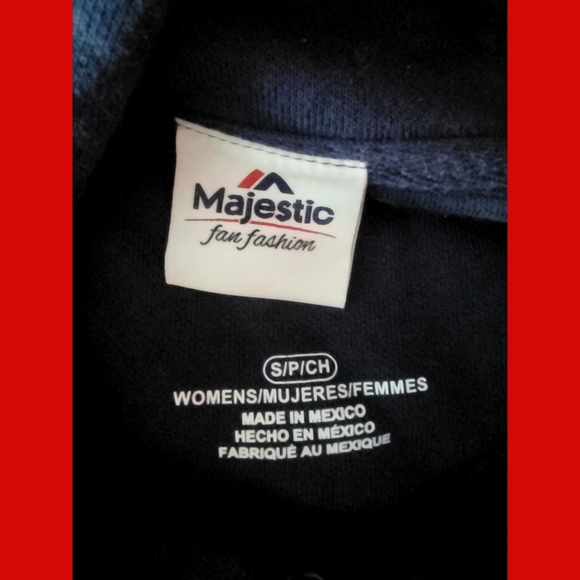 NWOT NFL Women's Small Navy New England Patriots Pullover Hoodie with Pouch - Picture 3 of 4